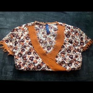 Fossil Retro Floral Blouse